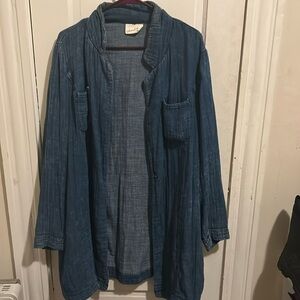 Denim feel top